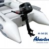 Nafukovací motorový člun Adventure M-360 [B] - světle šedý
